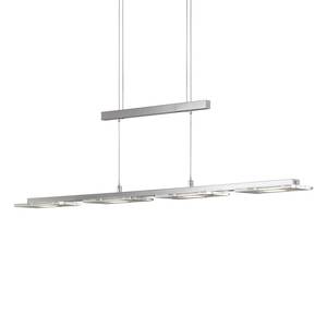 Suspensions LED Skokie I Verre transparent / Nickel - 4 ampoules