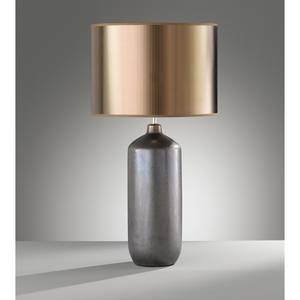 Lampe Pitkin Tissu mélangé / Céramique - 1 ampoule