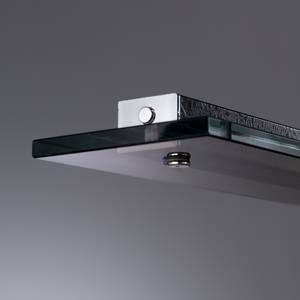 Suspensions LED Skokie III Verre transparent / Nickel - 1 ampoule