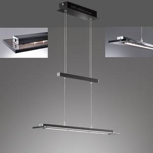 LED-hanglamp Skokie III transparant glas/nikkel - 1 lichtbron