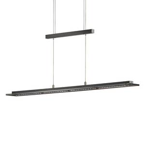 Suspensions LED Skokie II Verre transparent / Nickel - 1 ampoule