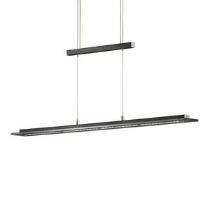 LED-hanglamp Skokie IV transparant glas/nikkel - 1 lichtbron