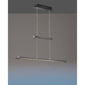 Suspensions LED Skokie IV Verre transparent / Nickel - 1 ampoule