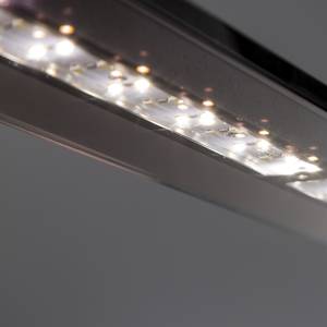 Suspensions LED Skokie IV Verre transparent / Nickel - 1 ampoule