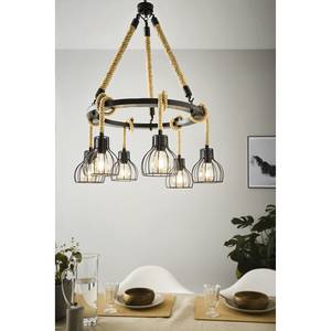 Hanglamp Rampside staal - 6 lichtbronnen