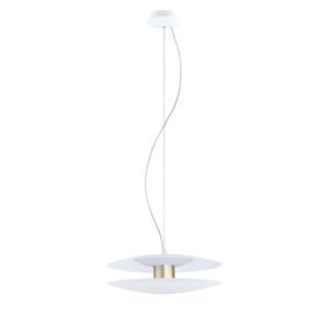 LED-hanglamp Trappeto polycarbonaat/staal - 2 lichtbronnen