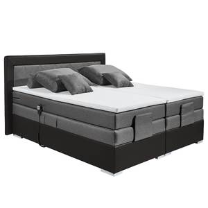 Boxspringbett Bellmont inkl. Motor, Kopf- und Fußverstellung - Schwarz / Anthrazit - 160 x 200cm