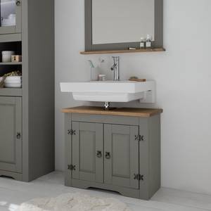 Meuble sous lavabo Finca Rustica Pin gris