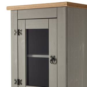 Hochschrank Finca Rustica Kiefer massiv - Kiefer Grau