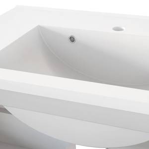 Meuble avec vasque Corno I Avec vasque en fonte minérale - Blanc mat - Largeur : 60 cm