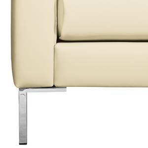 Sofa Neo11 II (3-Sitzer) Echtleder - Echtleder Lasde: Creme - Eckig
