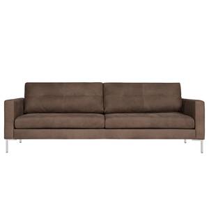 Sofa Neo11 I (3-Sitzer) Echtleder - Echtleder Custo: Dunkelbraun