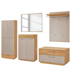 Ensemble d’entrée Loveno IV (5 éléments) Placage en bois véritable - Taupe