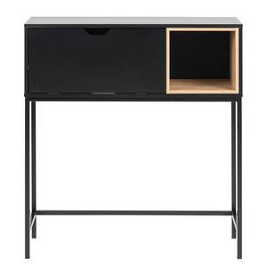 Secretaire Skeeby metaal - eikenhouten look/zwart