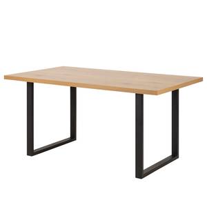 Table Wano III Métal - Imitation chêne sauvage / Noir