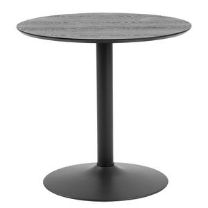 Table bistro Ireby Métal - Frêne noir / Noir