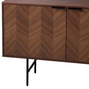 Sideboard Rixo Echtholzfurnier - Walnuss