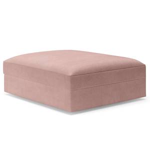 Gestoffeerde hocker Dixwell big Geweven stof Palila: Mauve