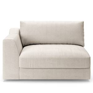 1,5-Sitzer Sofa Dixwell Webstoff Palila: Hellgrau - Armlehne davorstehend links