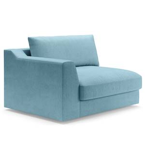 1,5-Sitzer Sofa Dixwell Webstoff Palila: Hellblau - Armlehne davorstehend links