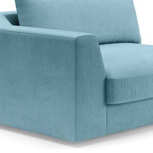 1,5-Sitzer Sofa Dixwell Webstoff Palila: Hellblau - Armlehne davorstehend links