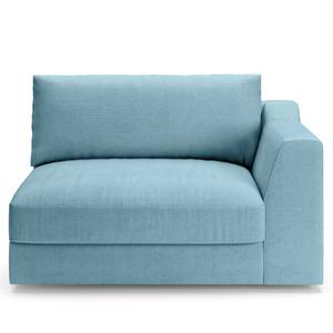 1,5-Sitzer Sofa Dixwell Webstoff Palila: Hellblau - Armlehne davorstehend rechts