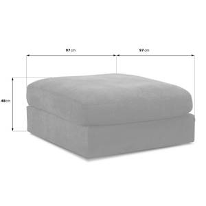 Polsterhocker Dixwell Small Webstoff Palila: Beere