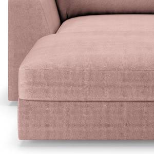 Chaise longue Dixwell Geweven stof Palila: Mauve - Armleuning vooraanzicht links