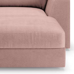 Chaise longue Dixwell Geweven stof Palila: Mauve - Armleuning vooraanzicht rechts