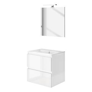 Salle de bain Livo I (2 éléments) Éclairage intégré - Blanc
