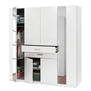 Draaideurkast Koblenz III Wit - Breedte: 180 cm