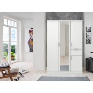 Drehtürenschrank Koblenz I inkl. Accessoires Fach - Weiß - Breite: 135 cm