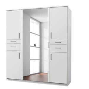 Drehtürenschrank Koblenz II inkl. Accessoires Fach wahlweise link/rechts - Weiß - Breite: 179 cm