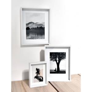 Fotolijsten Linus Small (set van 3) MDF/glas - Wit