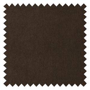 Wohnlandschaft Dixwell Webstoff Palila: Espresso - Longchair davorstehend links / Ottomane rechts