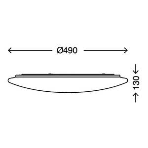 Plafonnier Vipe Plexiglas - 1 ampoule