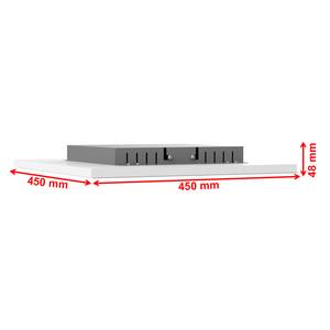 LED-plafondlamp Simple aluminium - 1 lichtbron