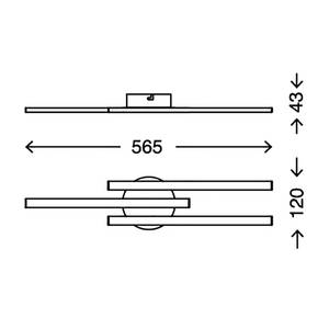 Plafonnier Go Matière plastique / Aluminium - 3 ampoules