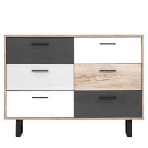 Commode Brookton II Multicolore / Imitation chêne