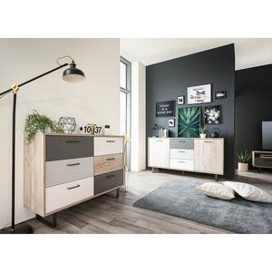 Dressoir Brookton meerdere kleuren/eikenhouten look