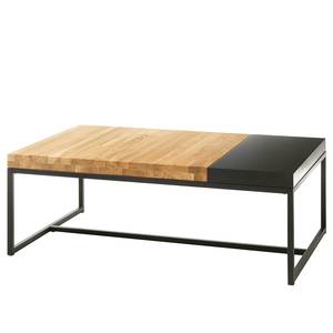 Salontafel Truckee massief knoestig eikenhout/metaal - knoestig eikenhout/zwart