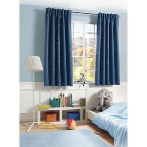 Rideau Orrell Polyester - Bleu foncé