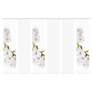 Panneau japonais Kirangi (6-teilig) Polyester - Blanc