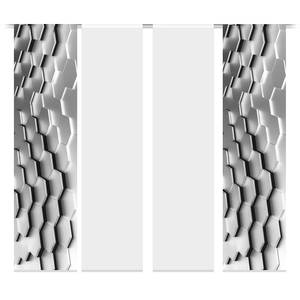 Schiebevorhang Shanon (4-teilig) Polyester - Grau