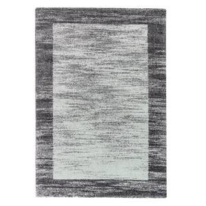 Tapis épais Savona III Tissu - Anthracite / Vert menthe - 67 x 130 cm