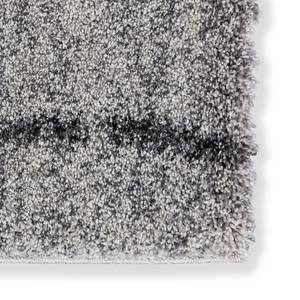 Hoogpolig vloerkleed Savona II geweven stof - Antracietkleurig/lichtgrijs - 80 x 150 cm