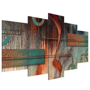 Tableau déco plexiglas Abstract Melody Plexiglas - Multicolore - 200 x 100 cm