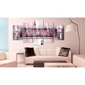 Acrylglas-afbeelding Cyclamen Dream acrylglas - zilverkleurig/roze - 100 x 50 cm