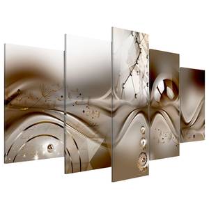 Acrylglasbild Artistic Disharmony Acrylglas - Messing - 100 x 50 cm