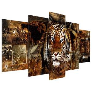 Acrylglasbild Golden Jungle Acrylglas - Braun - 100 x 50 cm